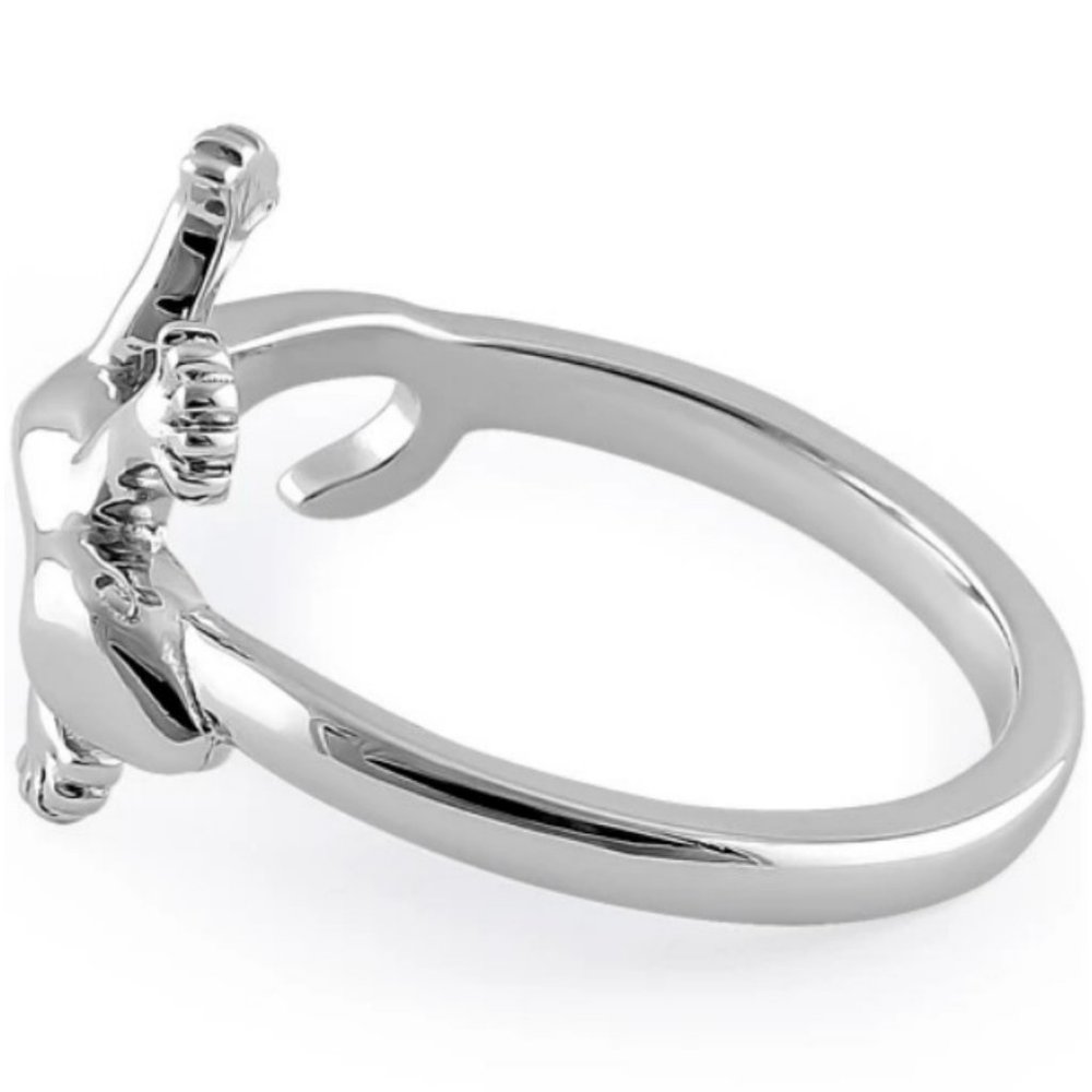 925 STERLING SILVER Gecko Lizard Ring - Picture 15 of 15